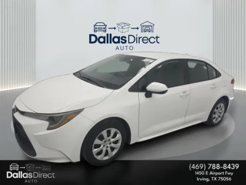 White 2022 Toyota Corolla LE for sale in Irving, TX
