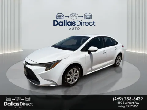 White 2022 Toyota Corolla LE for sale in Irving, TX