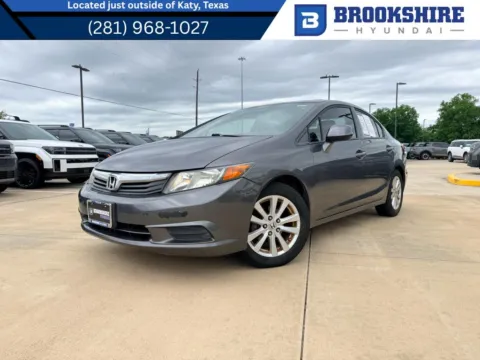 Gray 2012 Honda Civic EX for sale in Irving, TX