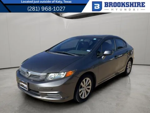 Gray 2012 Honda Civic EX for sale in Irving, TX