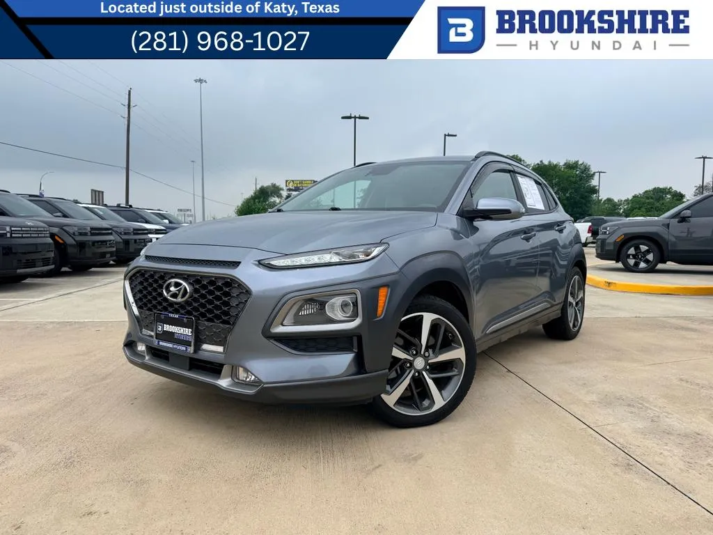 Silver 2019 Hyundai Kona Ultimate for sale in Irving, TX