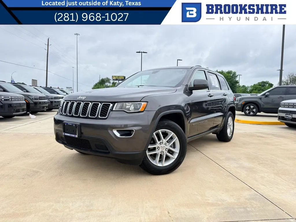 Gray 2017 Jeep Grand Cherokee Laredo for sale in Irving, TX