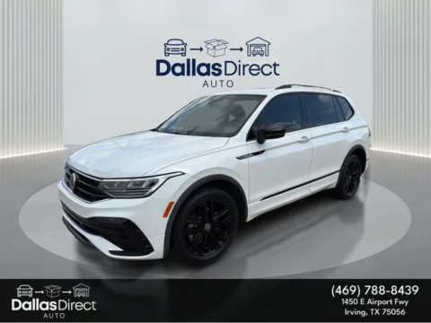 White 2022 Volkswagen Tiguan SE R-Line Black for sale in Irving, TX