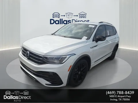 White 2022 Volkswagen Tiguan SE R-Line Black for sale in Irving, TX