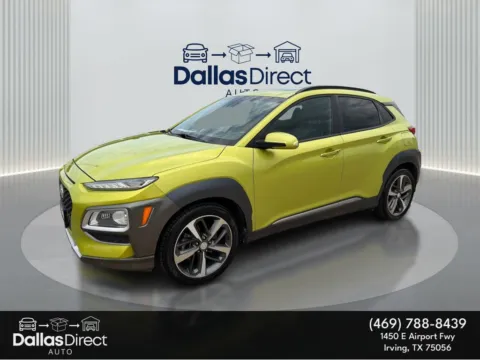 Green 2019 Hyundai Kona Ultimate for sale in Irving, TX