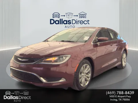 Red 2015 Chrysler 200 Limited for sale in Irving, TX