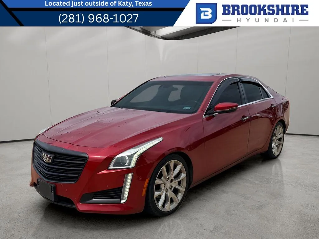 Red 2015 Cadillac CTS Premium RWD for sale in Irving, TX
