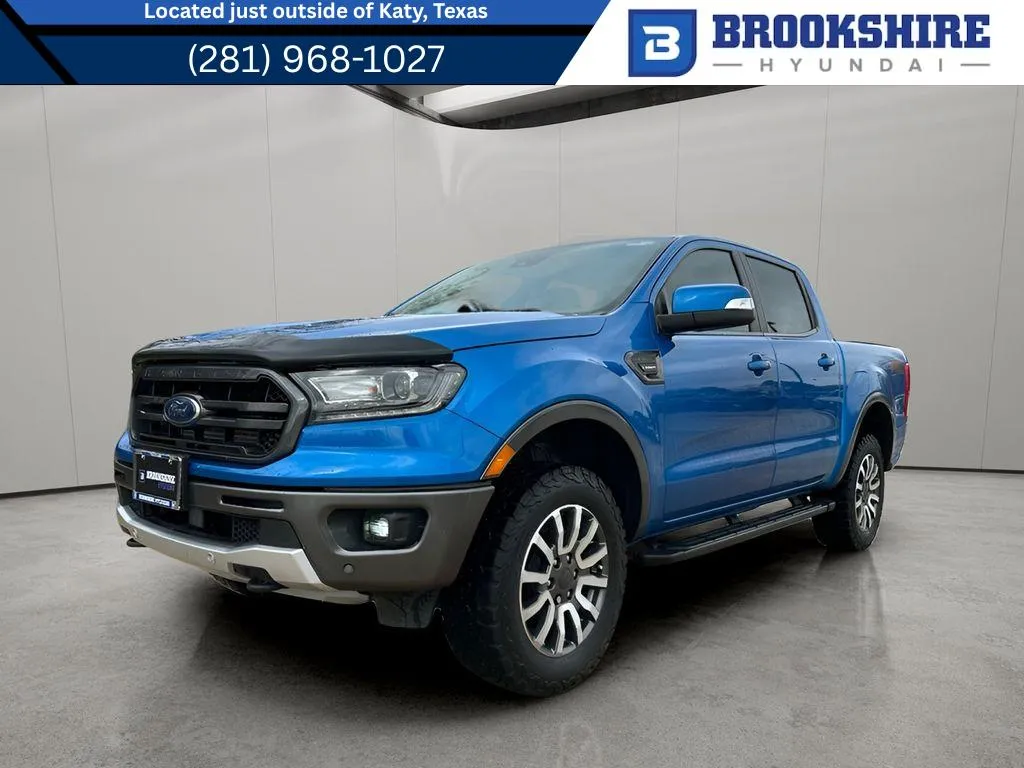 Blue 2021 Ford Ranger LARIAT for sale in Irving, TX