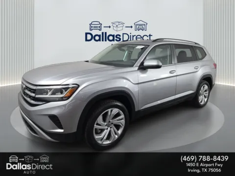 Silver 2023 Volkswagen Atlas 3.6L V6 SE w/Technology for sale in Irving, TX