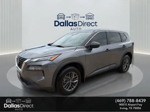 Gray 2021 Nissan Rogue S for sale in Irving, TX