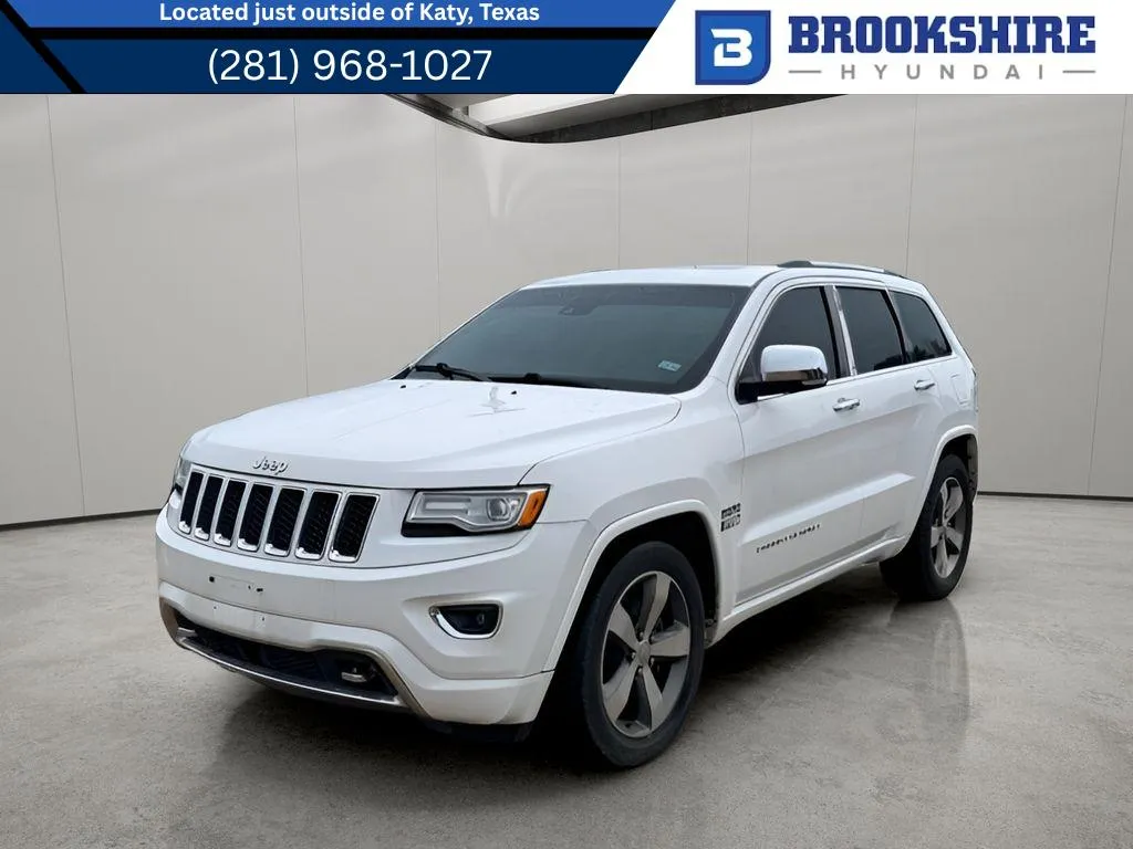 White 2015 Jeep Grand Cherokee Overland for sale in Irving, TX