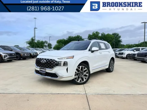 White 2022 Hyundai Santa Fe Calligraphy for sale in Irving, TX