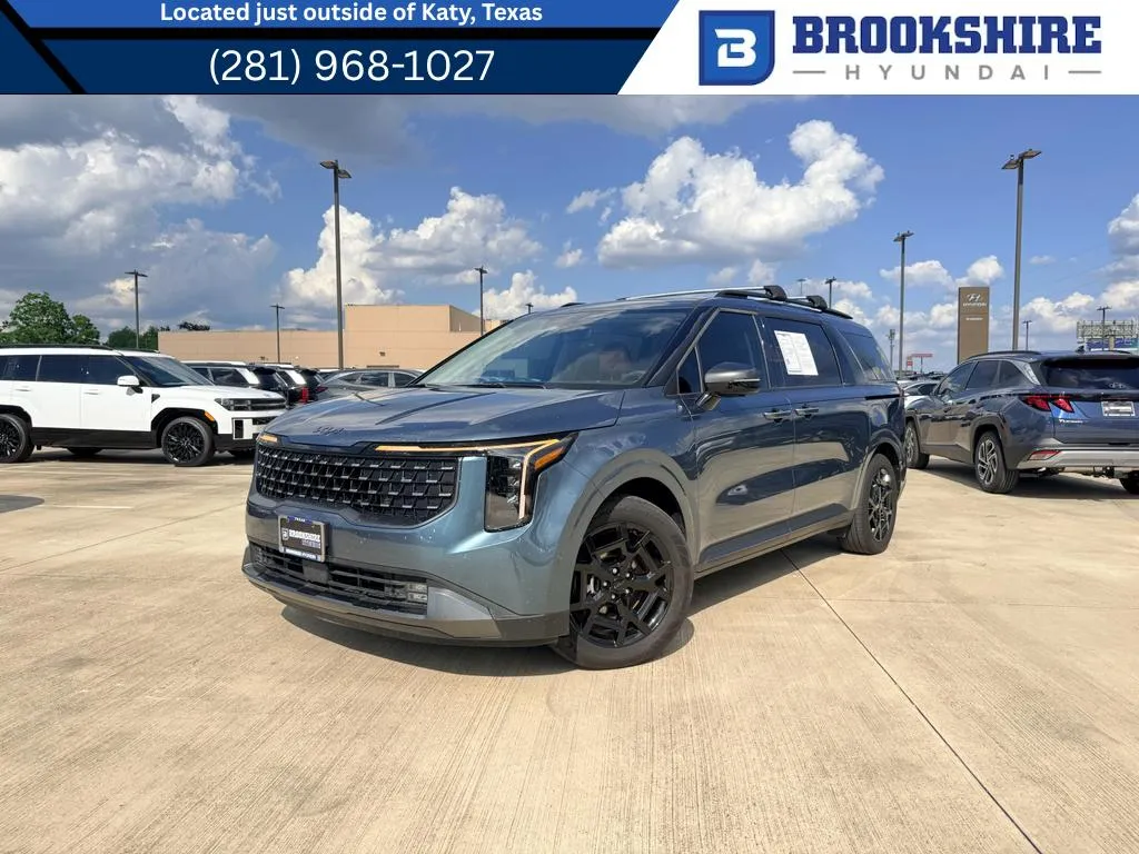 Blue 2025 Kia Carnival Hybrid SX for sale in Irving, TX