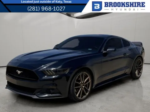 Black 2016 Ford Mustang EcoBoost for sale in Irving, TX