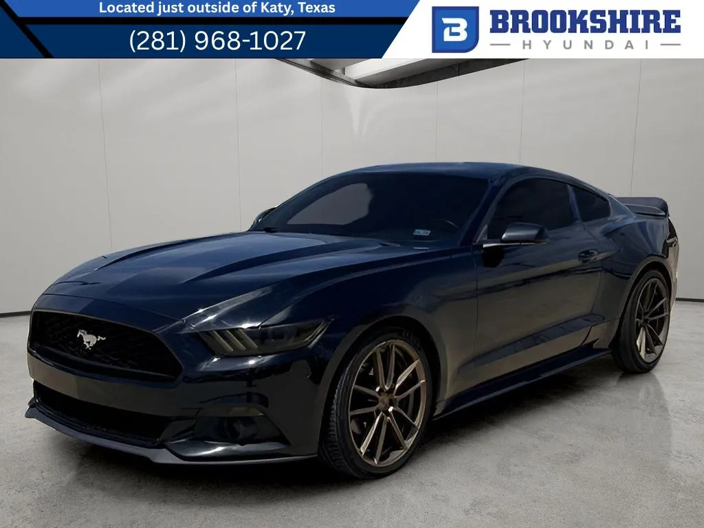 Black 2016 Ford Mustang EcoBoost for sale in Irving, TX