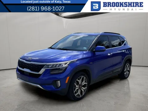 Blue 2021 Kia Seltos SX for sale in Irving, TX