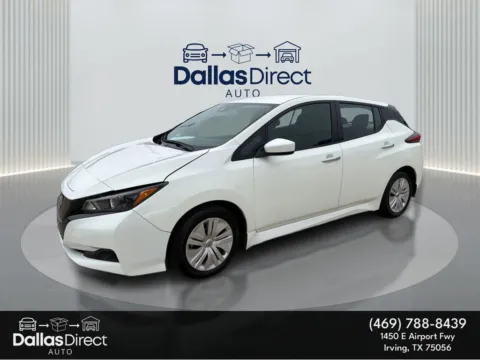White 2023 Nissan LEAF S for sale in Irving, TX