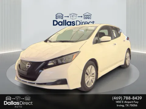 White 2023 Nissan LEAF S for sale in Irving, TX