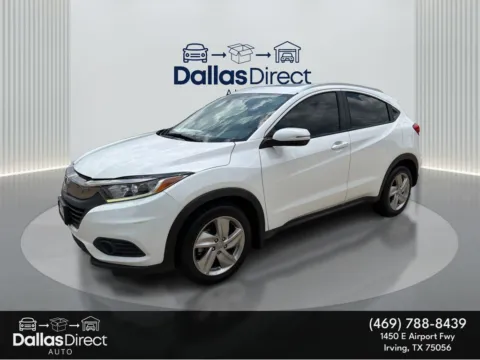 White 2019 Honda HR-V EX for sale in Irving, TX
