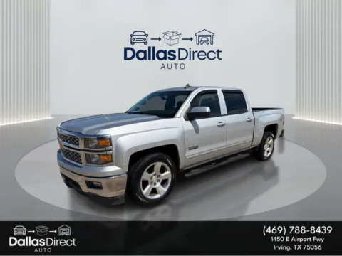 Silver 2015 Chevrolet Silverado LT for sale in Irving, TX