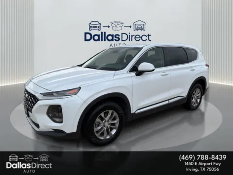 White 2019 Hyundai Santa Fe SE for sale in Irving, TX