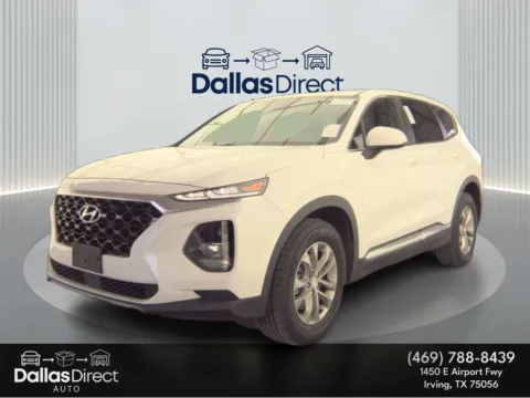 White 2019 Hyundai Santa Fe SE for sale in Irving, TX