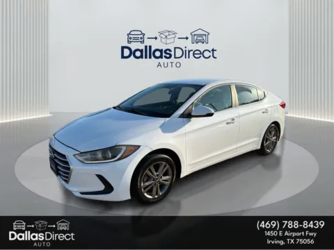 White 2017 Hyundai Elantra SE for sale in Irving, TX