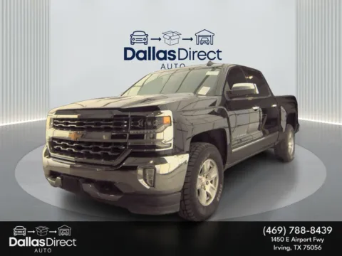 Black 2018 Chevrolet Silverado LTZ for sale in Irving, TX