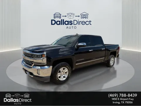 Black 2018 Chevrolet Silverado LTZ for sale in Irving, TX