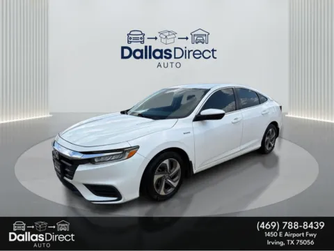 White 2019 Honda Insight EX for sale in Irving, TX