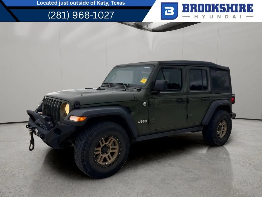 Green 2020 Jeep Wrangler Sport for sale in Irving, TX