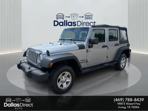 Silver 2017 Jeep Wrangler Sport for sale in Irving, TX