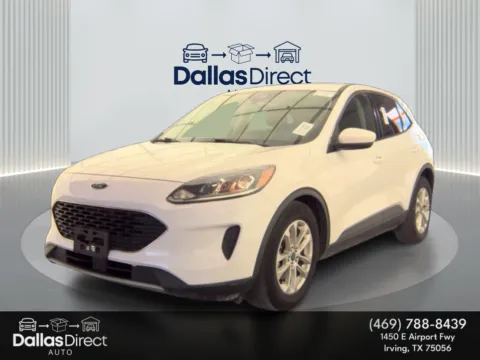 White 2021 Ford Escape Hybrid SE Hybrid for sale in Irving, TX