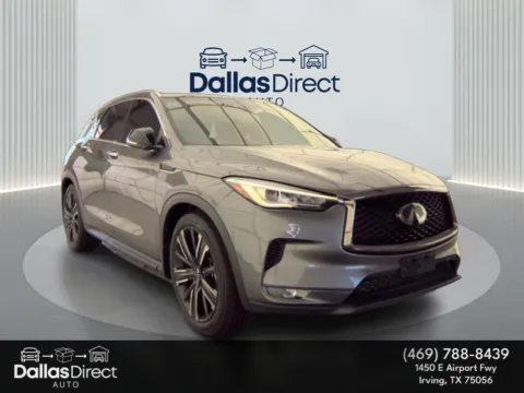 Photos of 2021 INFINITI QX50 LUXE for sale in Irving, TX at Dallas Direct Auto