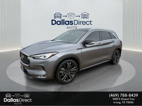Gray 2021 INFINITI QX50 LUXE for sale in Irving, TX