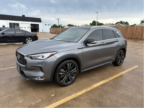 Gray 2021 INFINITI QX50 LUXE for sale in Irving, TX