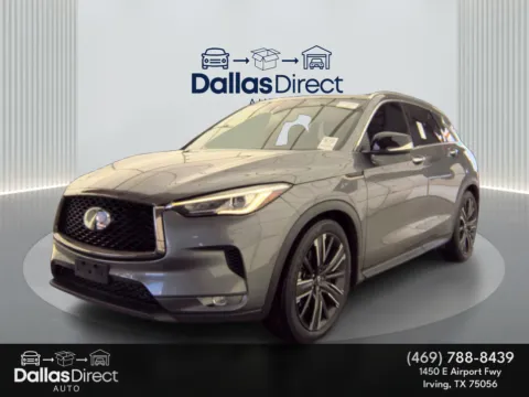 Gray 2021 INFINITI QX50 LUXE for sale in Irving, TX