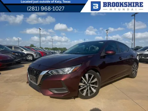 Red 2021 Nissan Sentra SV for sale in Irving, TX