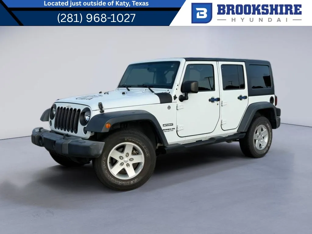 White 2015 Jeep Wrangler Sport for sale in Irving, TX