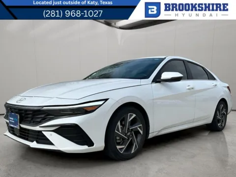 White 2024 Hyundai Elantra Hybrid Limited for sale in Irving, TX