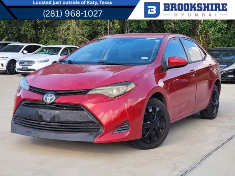 Red 2017 Toyota Corolla LE for sale in Irving, TX