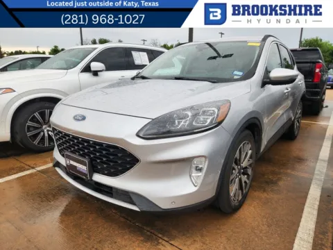 Silver 2020 Ford Escape Hybrid Titanium Hybrid for sale in Irving, TX