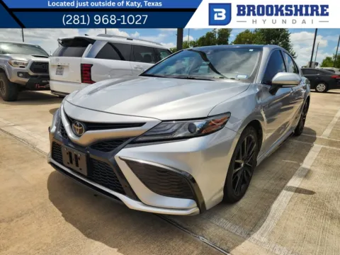 Silver 2021 Toyota Camry XSE for sale in Irving, TX