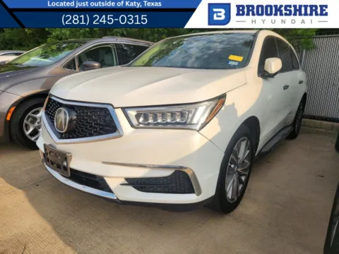 White 2017 Acura MDX w/Technology Pkg for sale in Irving, TX