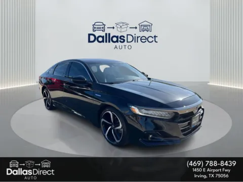 Black 2022 Honda Accord Hybrid Sport for sale in Irving, TX