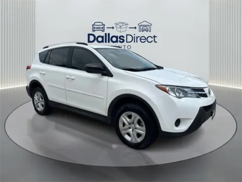 White 2015 Toyota RAV4 LE for sale in Irving, TX