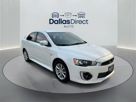 White 2016 Mitsubishi Lancer ES for sale in Irving, TX