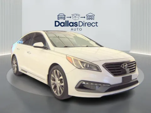 White 2015 Hyundai Sonata Limited for sale in Irving, TX