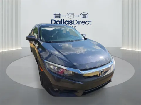 Gray 2017 Honda Civic EX-L for sale in Irving, TX