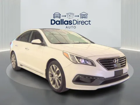 White 2015 Hyundai Sonata Limited for sale in Irving, TX